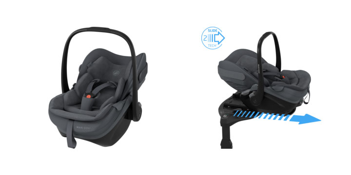 MAXI COSI automobilinė kėdutė-nešynė PEBBLE SLIDE PRO, Onyx Juodas, 40-87 cm., 8442508110 aprašymas - Prekės nuotrauka