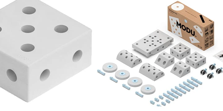 Modu Curiosity Blocks 4in1 – dideli, kūrybingi blokeliai iš EVA putų | Degintas apelsinas aprašymas - Prekės nuotrauka