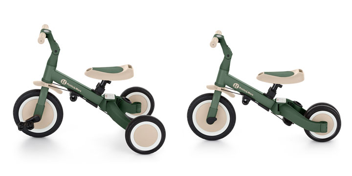 Petite&Mars Turbo Plus - rowerek trójkołowy 5w1 | Desert Sand aprašymas - Prekės nuotrauka