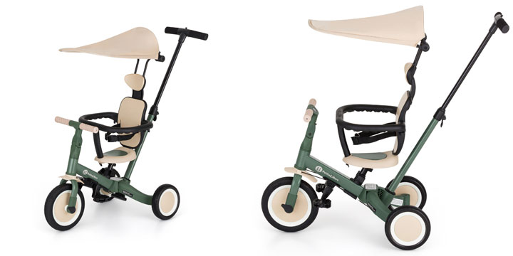 Petite&Mars Turbo Plus - rowerek trójkołowy 5w1 | Desert Sand aprašymas - Prekės nuotrauka
