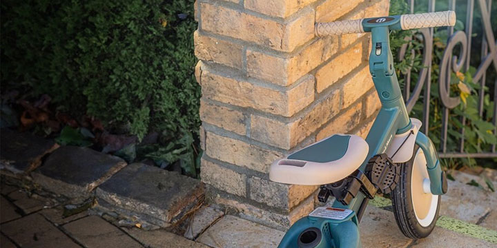 Petite&Mars Turbo Plus - rowerek trójkołowy 5w1 | Desert Sand aprašymas - Prekės nuotrauka