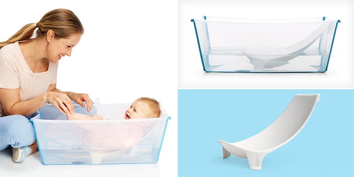 Stokke Flexi Bath - sulankstoma vaikiška vonia su įdėklu | Ledyno mėlyna aprašymas - Prekės nuotrauka Stokke Flexi Bath - sulankstoma vaikiška vonia su įdėklu | Ledyno mėlyna aprašymas - Prekės nuotrauka