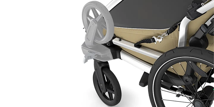 Thule Chariot Cross 2 - vienguba dviračio priekaba | G3 išblukęs chaki aprašymas - Prekės nuotrauka