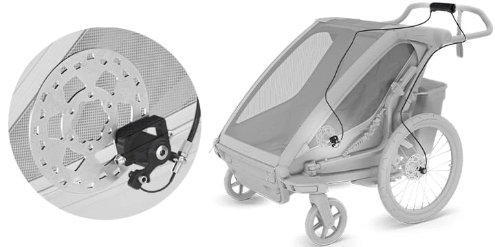 Thule Chariot Sport 2 Dviguba dviračio priekaba | G3 juoda aprašymas - Prekės nuotrauka