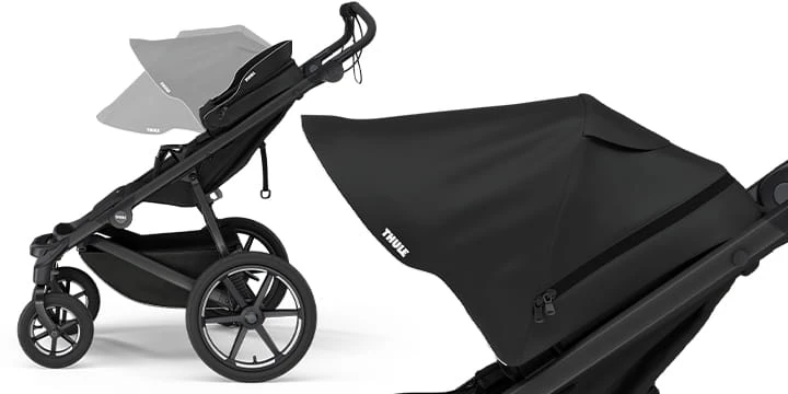 THULE Urban Glide 4 Wheel - keturratis bekelės vežimėlis | Švelni smėlio spalvos aprašymas - Prekės nuotrauka