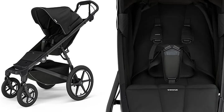 THULE Urban Glide 4 Wheel - keturratis bekelės vežimėlis | Švelni smėlio spalvos aprašymas - Prekės nuotrauka