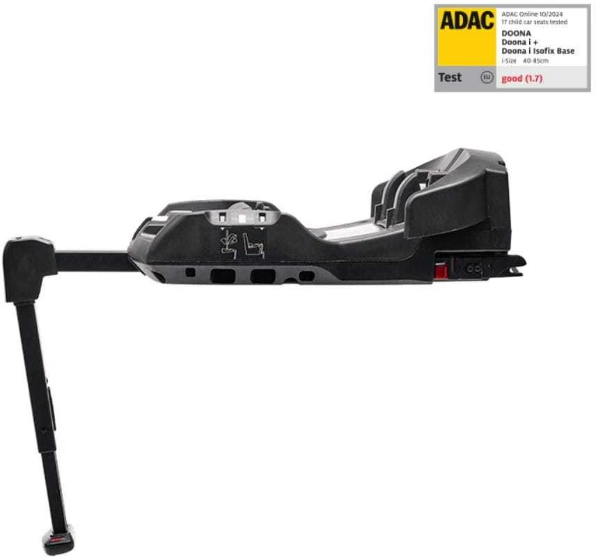 Doona i ISOFIX bazė su atramine koja ir ADAC įvertinimu