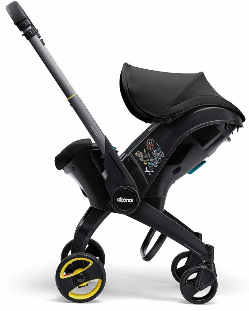 Automobilinė kėdutė - vežimėlis Doona i, 0-13 kg, Nitro Juodas