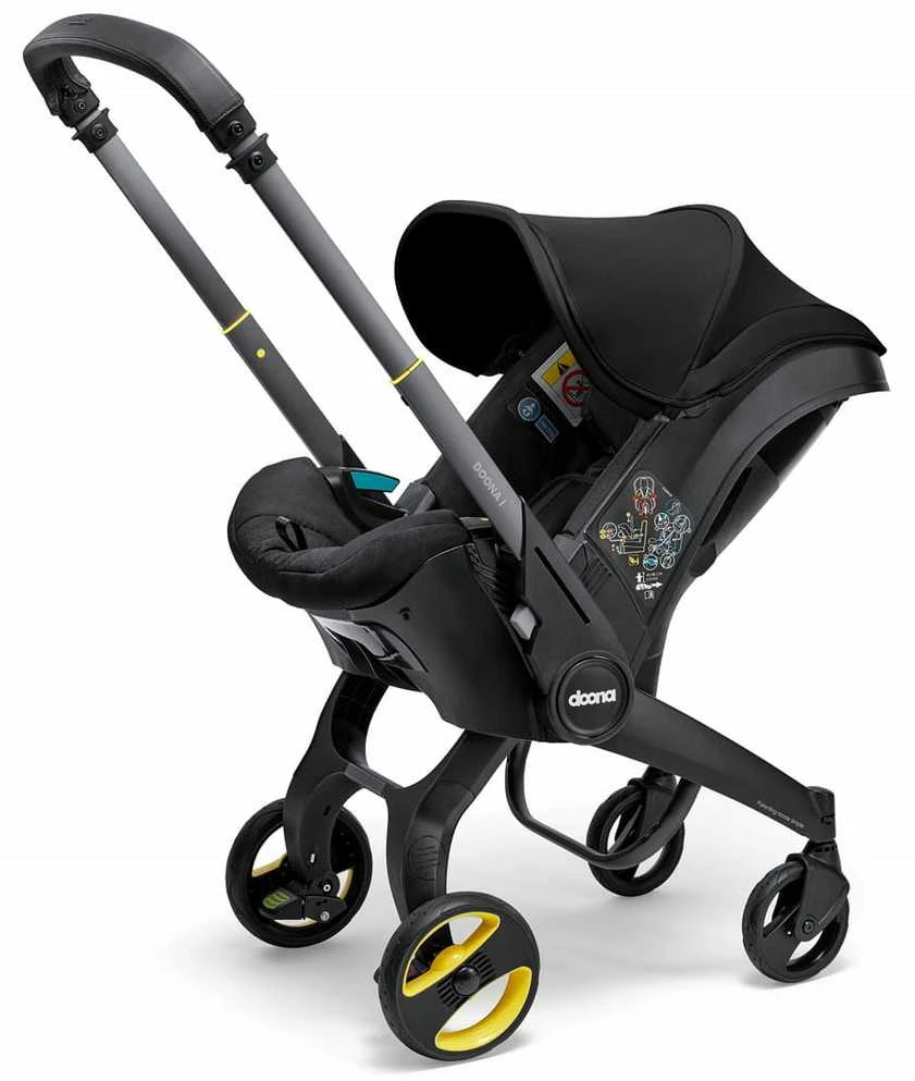 Automobilinė kėdutė - vežimėlis Doona i, 0-13 kg, Nitro Juodas
