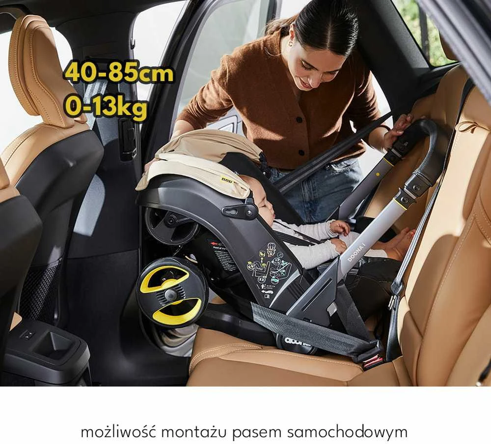 Automobilinė kėdutė - vežimėlis Doona i, 0-13 kg, Sahara Sand