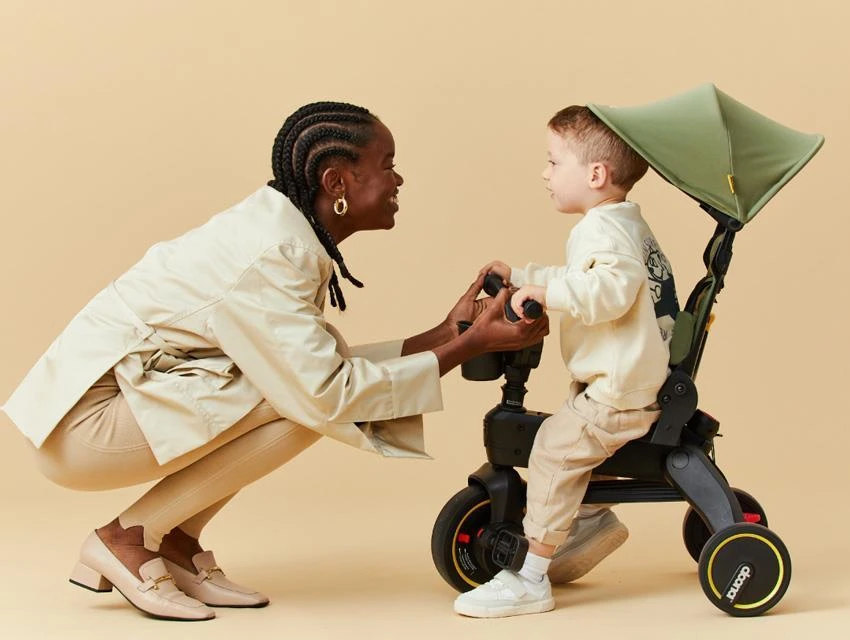 Doona Liki Trike S3 5in1 Sulankstomas triratis dviratukas - Desert Green
