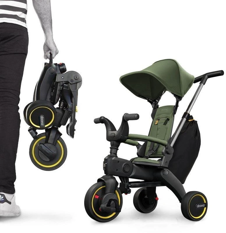 Doona Liki Trike S3 5in1 Sulankstomas triratis dviratukas - Desert Green