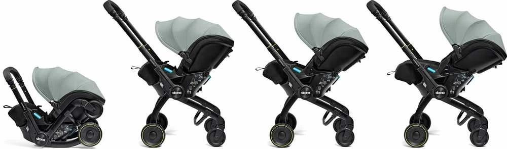 Automobilinė kėdutė - vežimėlis Doona X, 0-13 kg, Dusty Sage