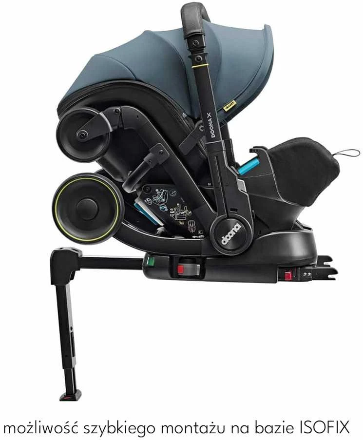 Automobilinė kėdutė - vežimėlis Doona X, 0-13 kg, Ocean Mėlyna