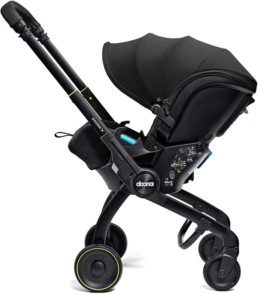 Automobilinė kėdutė - vežimėlis Doona X, 0-13 kg, Nitro Juodas
