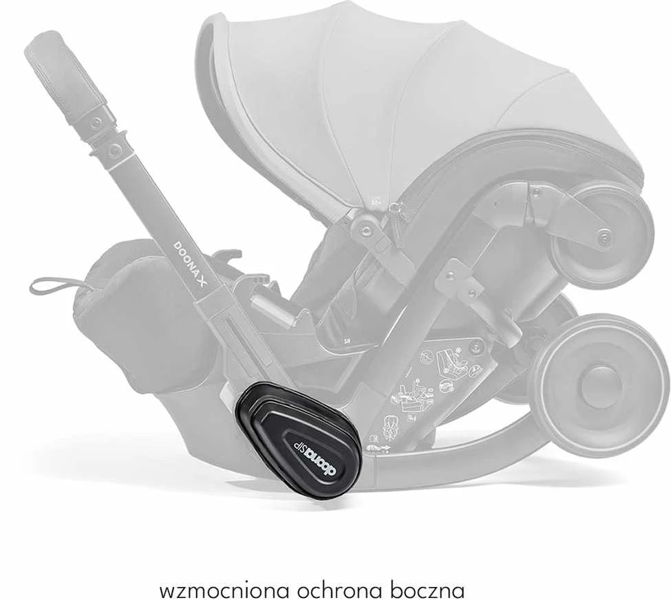 Automobilinė kėdutė - vežimėlis Doona X, 0-13 kg, Nitro Juodas