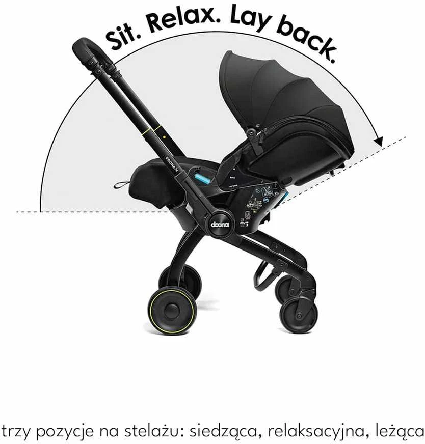 Automobilinė kėdutė - vežimėlis Doona X, 0-13 kg, Ocean Mėlyna