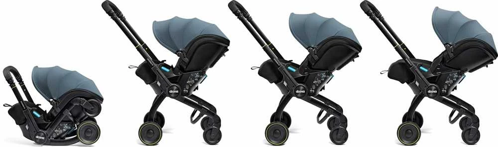 Automobilinė kėdutė - vežimėlis Doona X, 0-13 kg, Ocean Mėlyna