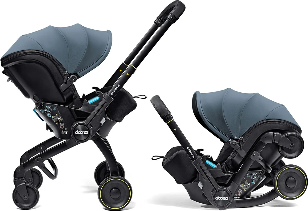 Automobilinė kėdutė - vežimėlis Doona X, 0-13 kg, Ocean Mėlyna
