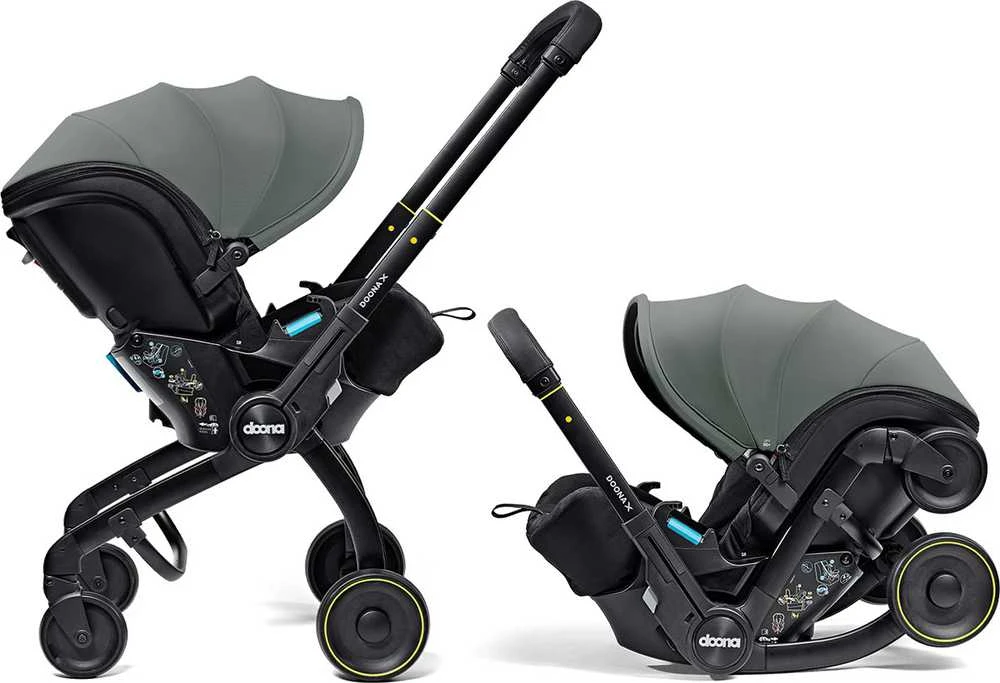 „Doona X“ – transformuojama, mobili automobilinė kėdutė ir vežimėlis viename | Miško pilka