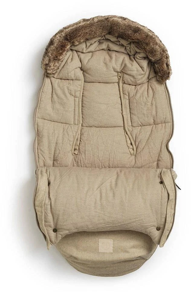 Elodie Details - universalus miegmaišis vaikiškam vežimėliui | Wool Pure Khaki