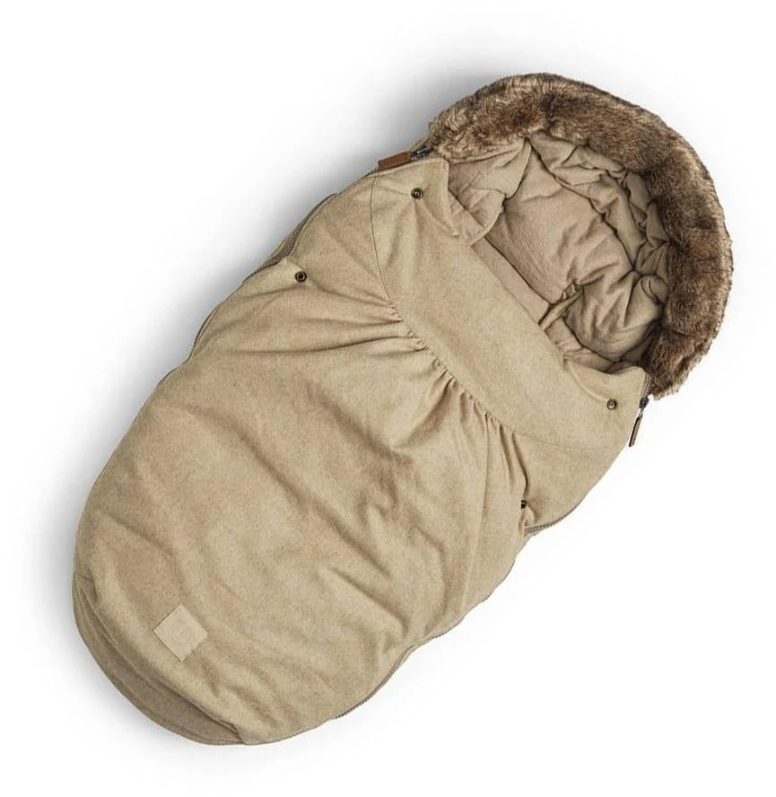 Elodie Details - universalus miegmaišis vaikiškam vežimėliui | Wool Pure Khaki aprašymas - Prekės nuotrauka