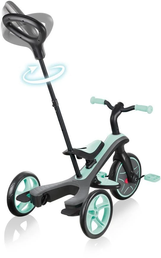 Daugiafunkcinis triratukas Globber Explorer Trike 4in1, mėtinis, ‎632-206