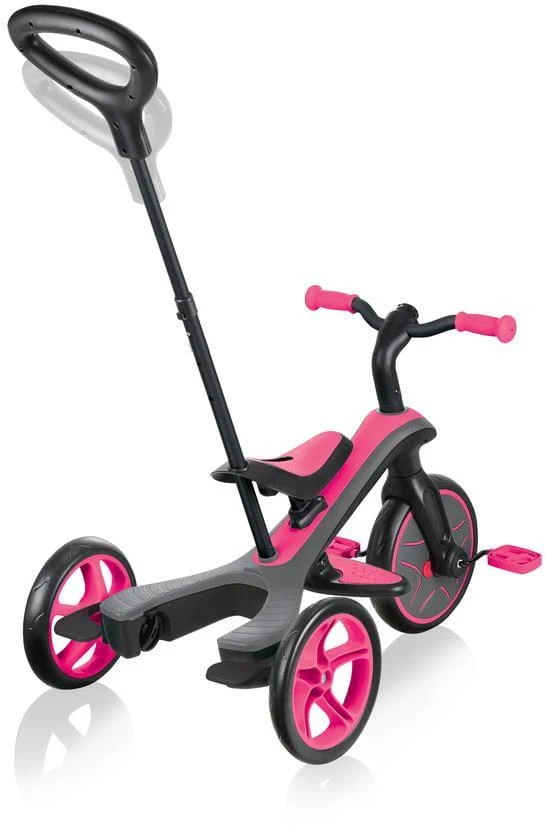 Daugiafunkcinis triratukas Globber Explorer Trike 4in1, rožinis 632-110