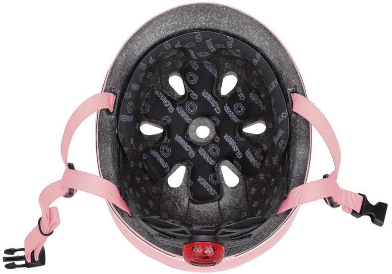 GLOBBER šalmas Go Up Lights, XXS/XS (45-51cm), pastelinė rožinė
