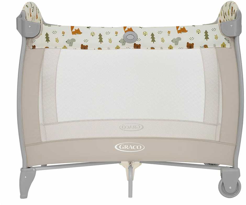 GRACO Vaikiška lovelė, maniežas CONTOUR ELECTRA, persirengimo stalas, čiužinys, krepšys, skydas