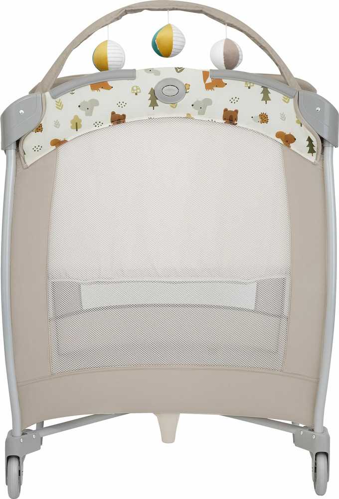 GRACO Vaikiška lovelė, maniežas CONTOUR ELECTRA, persirengimo stalas, čiužinys, krepšys, skydas