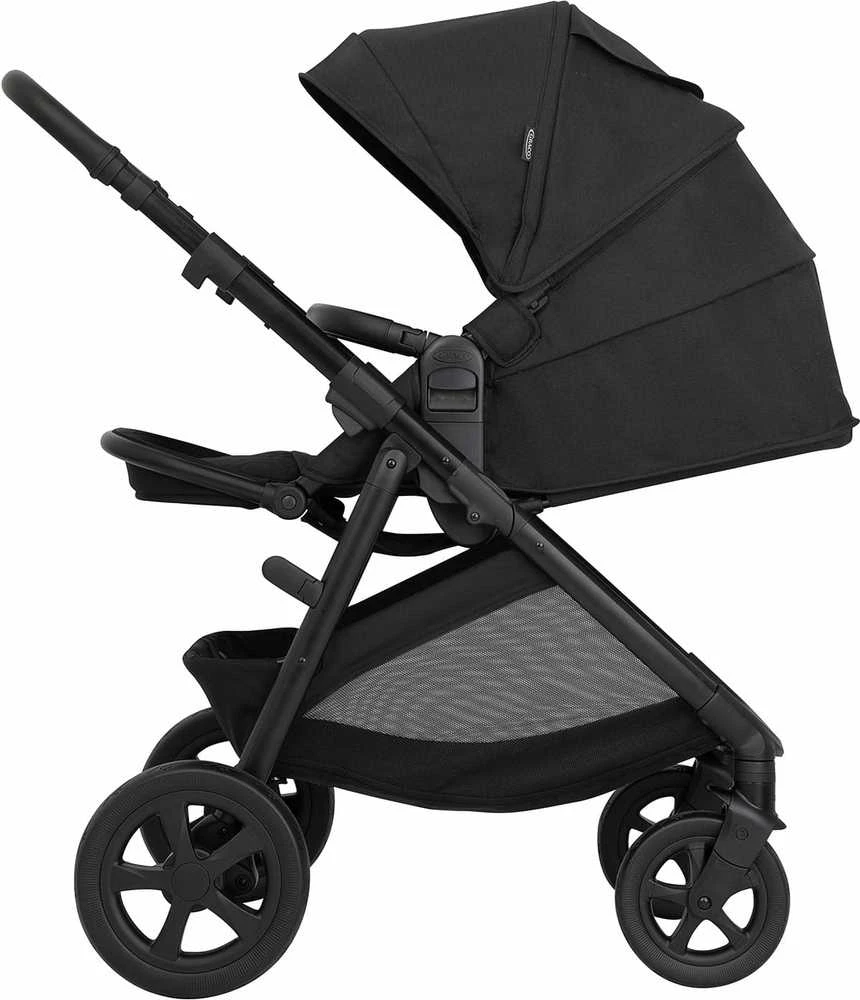GRACO vežimėlis NEAR2ME DLX TRIO MIDNIGHT 3in1 rinkinys