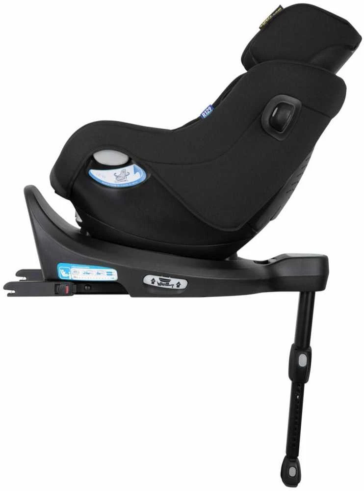 Graco Turn2Me DLX juoda kėdutė profiliu