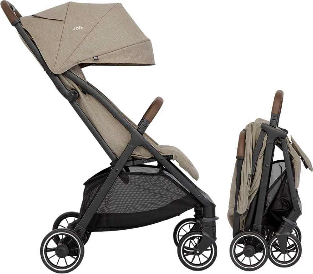 Joie Pact PRO – lengvas, kompaktiškas vežimėlis iki 22 kg | kreminės spalvos