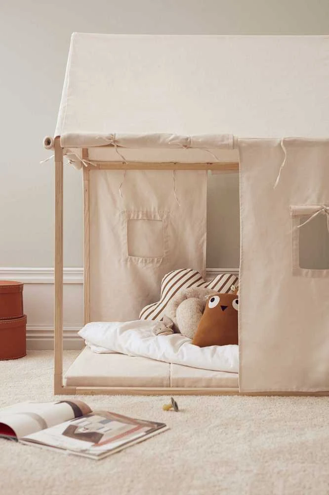 Kid's Concept - Palapinė domek do zabawy | Baltas (KID'S BASE)