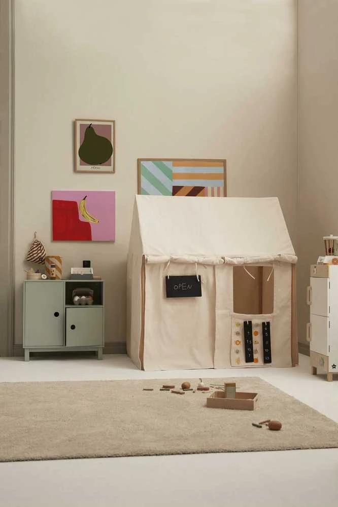 Kid's Concept - Palapinė domek do zabawy | Baltas (KID'S BASE)