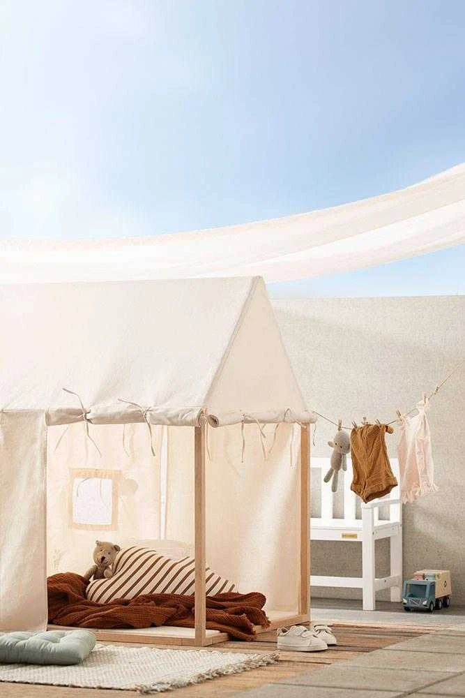 Kid's Concept - Palapinė domek do zabawy | Baltas (KID'S BASE)