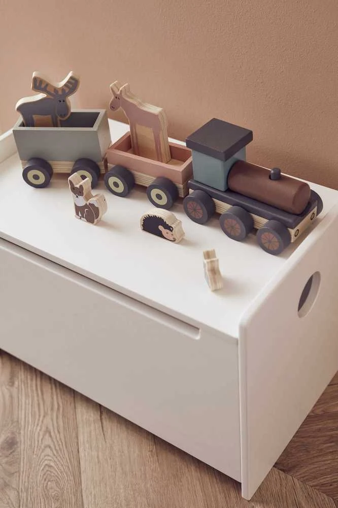 Kids Concept Vaiko koncepcija – traukinys su gyvūnais | Daugiaspalvis (EDVIN)