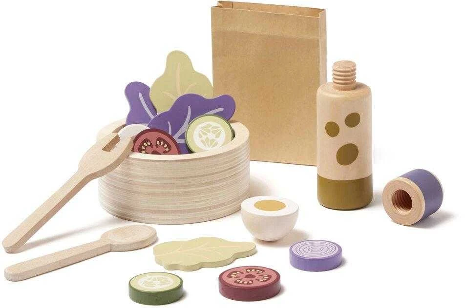 Kids Concept Vaikiškas koncepcija – salotų gaminimo rinkinys | Daugiaspalvis (KID'S HUB)