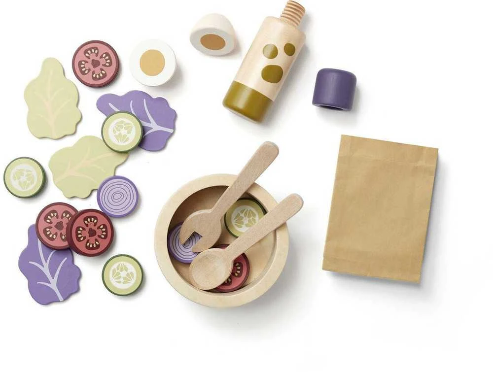 Kids Concept Vaikiškas koncepcija – salotų gaminimo rinkinys | Daugiaspalvis (KID'S HUB)