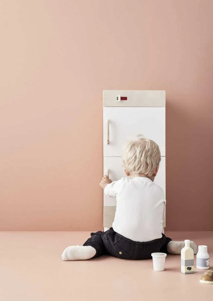 Kids Concept Vaikiška koncepcija – šaldytuvas su šaldikliu | Daugiaspalvis (KID'S HUB)