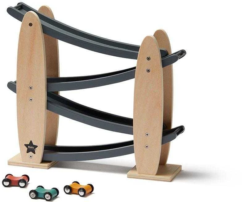 Kids Concept Vaikų koncepcija – automobilių trasa | Natūrali / pilka (AIDEN)
