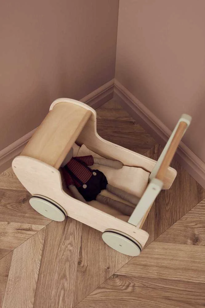 „Kids Concept“ – lėlių vežimėlis, natūralus (1000558)
