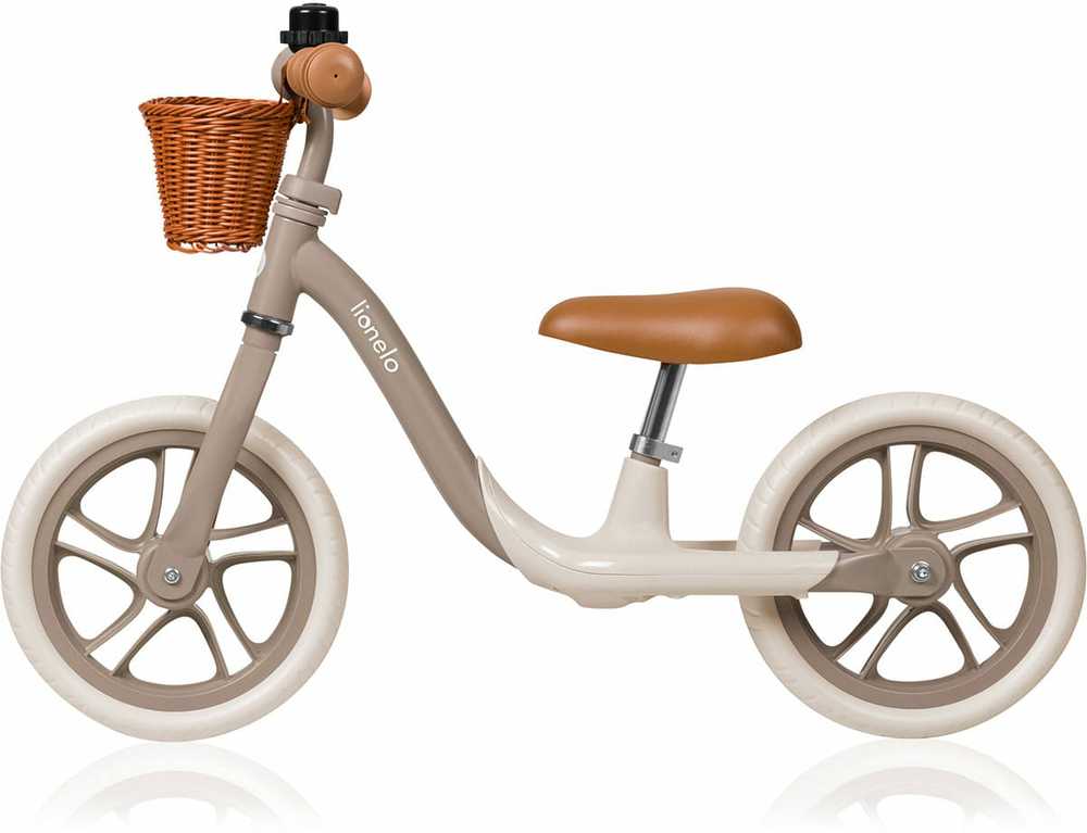 Lionelo balansinis dviratis vaikams su EVA ratais 30,5 cm iki 30 kg LO-ALEX PLUS BEIGE SAND
