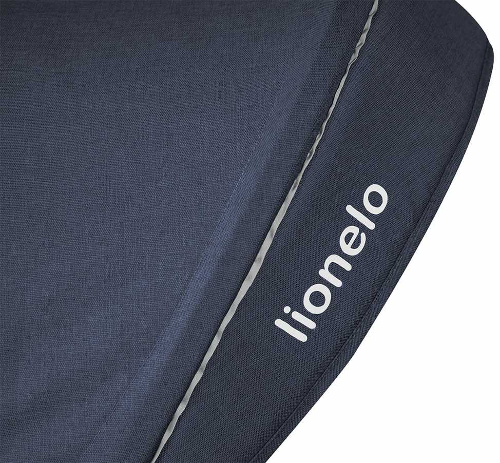 Lionelo vaikiškas triratukas 2 viename su stūmimo rankena ir stogeliu LO-HAARI JEANS