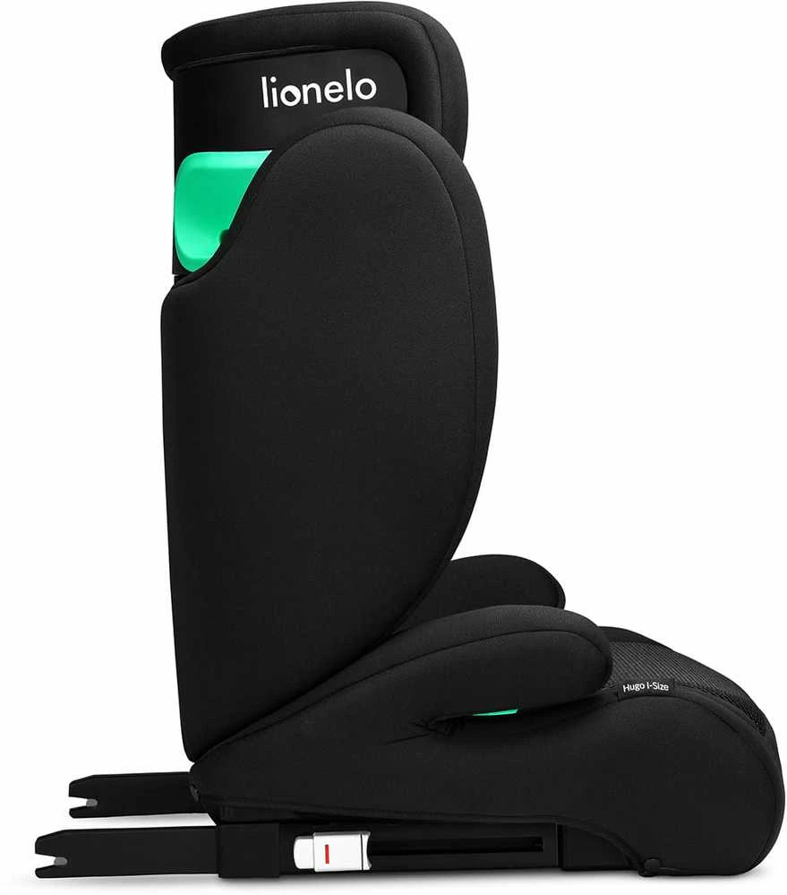 Automobilinė kėdutė Lionelo Hugo i-Size, 15-36 kg, Juodas Carbon