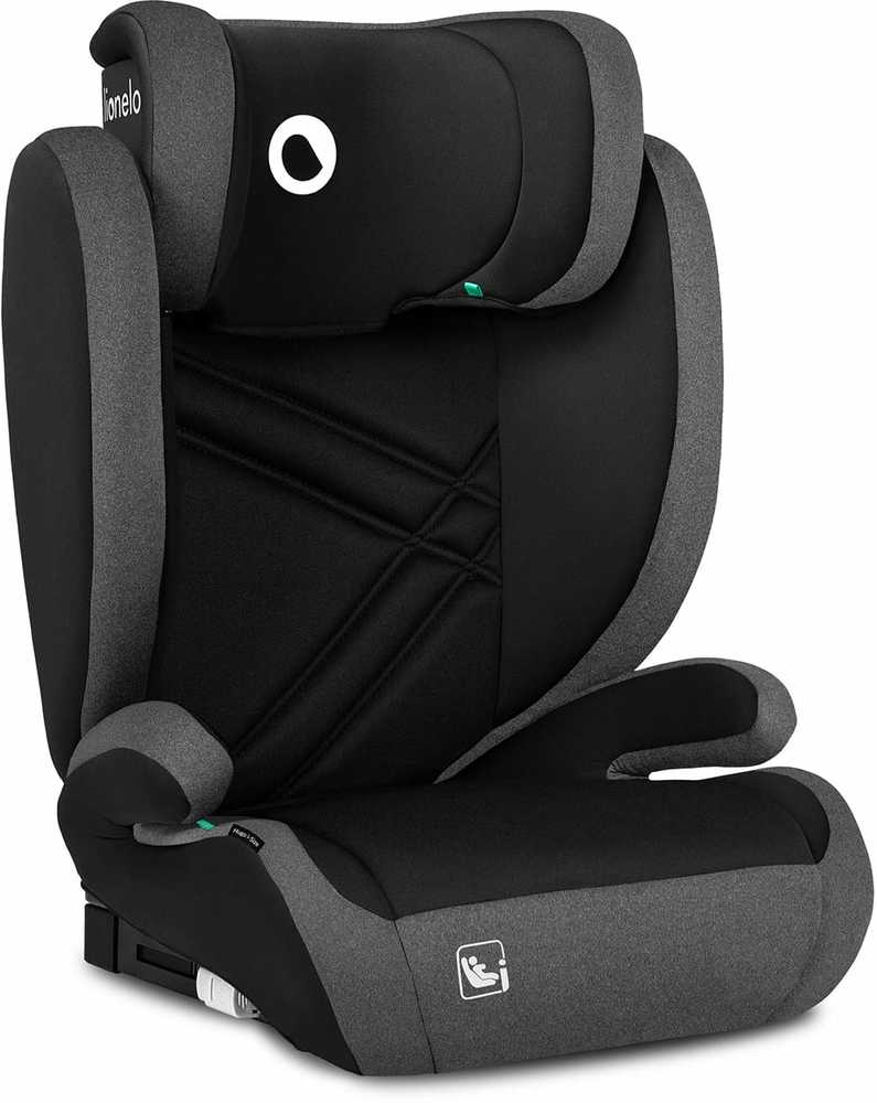 LIONELO HUGO i-size automobilinė kėdutė juoda pilka