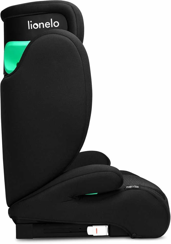 Automobilinė kėdutė Lionelo Hugo i-Size, 15-36 kg, Juodas Carbon