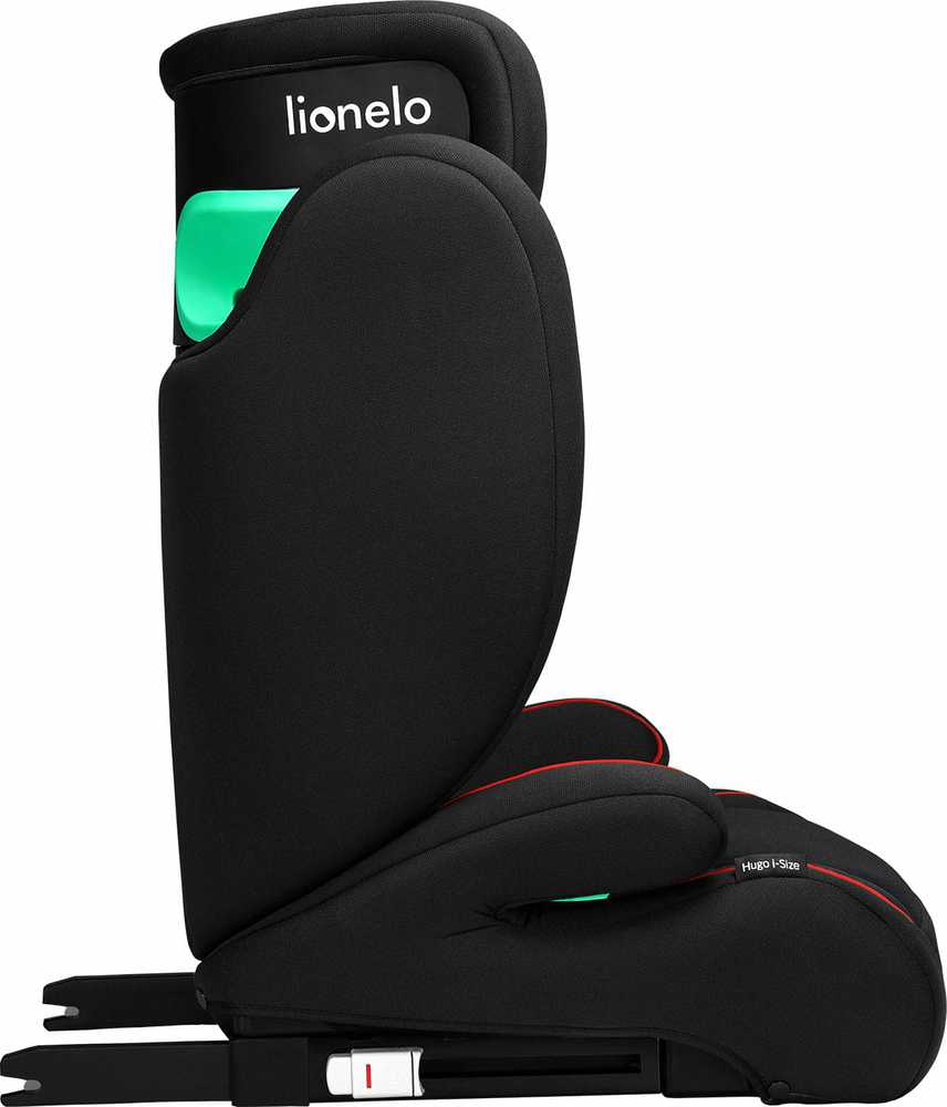 Lionelo Automobilinė kėdutė Lionelio Hugo i Size, 15-36 kg, juodas red
