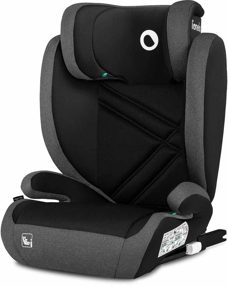 LIONELO HUGO i-size automobilinė kėdutė juoda pilka